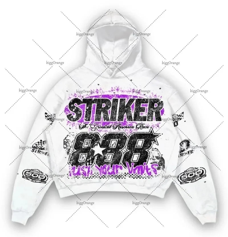 PINERS 2024 American style hoodie with letter print, pullover sweatshirt featuring Harajuku retro high street fashion design.