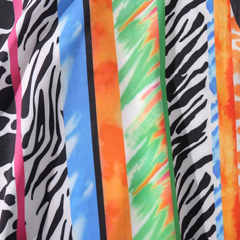 Men's 2020 Hip Hop Hawaiian beach shirt with animal skin print, short sleeves, summer streetwear, casual Aloha style by Vimost Shop